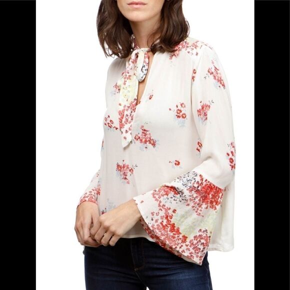 New. LUCKY BRAND choker floral top. NWT - Picture 3 of 8